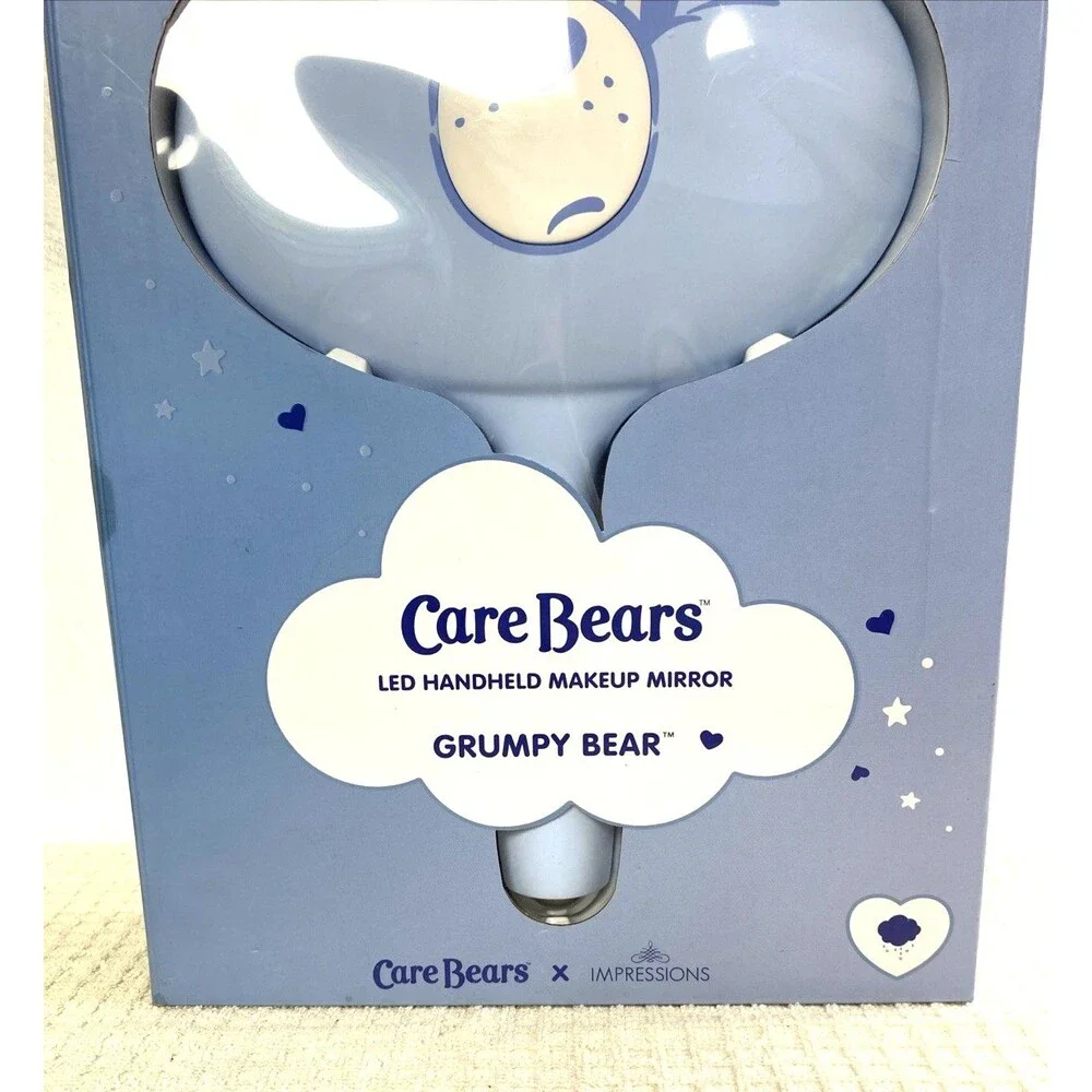 Care Bears Led Handheld Makeup Mirror Grumpy Bear Blue White Vanity